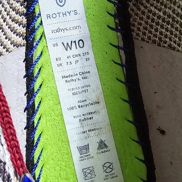 Rothys 10 Mocha Spot Leopard Print Loafers Slip On Shoes - Picture 8 of 10